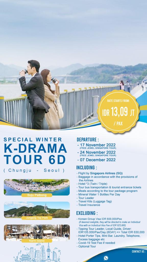 Special Winter K-Drama Tour Korea 6D5N